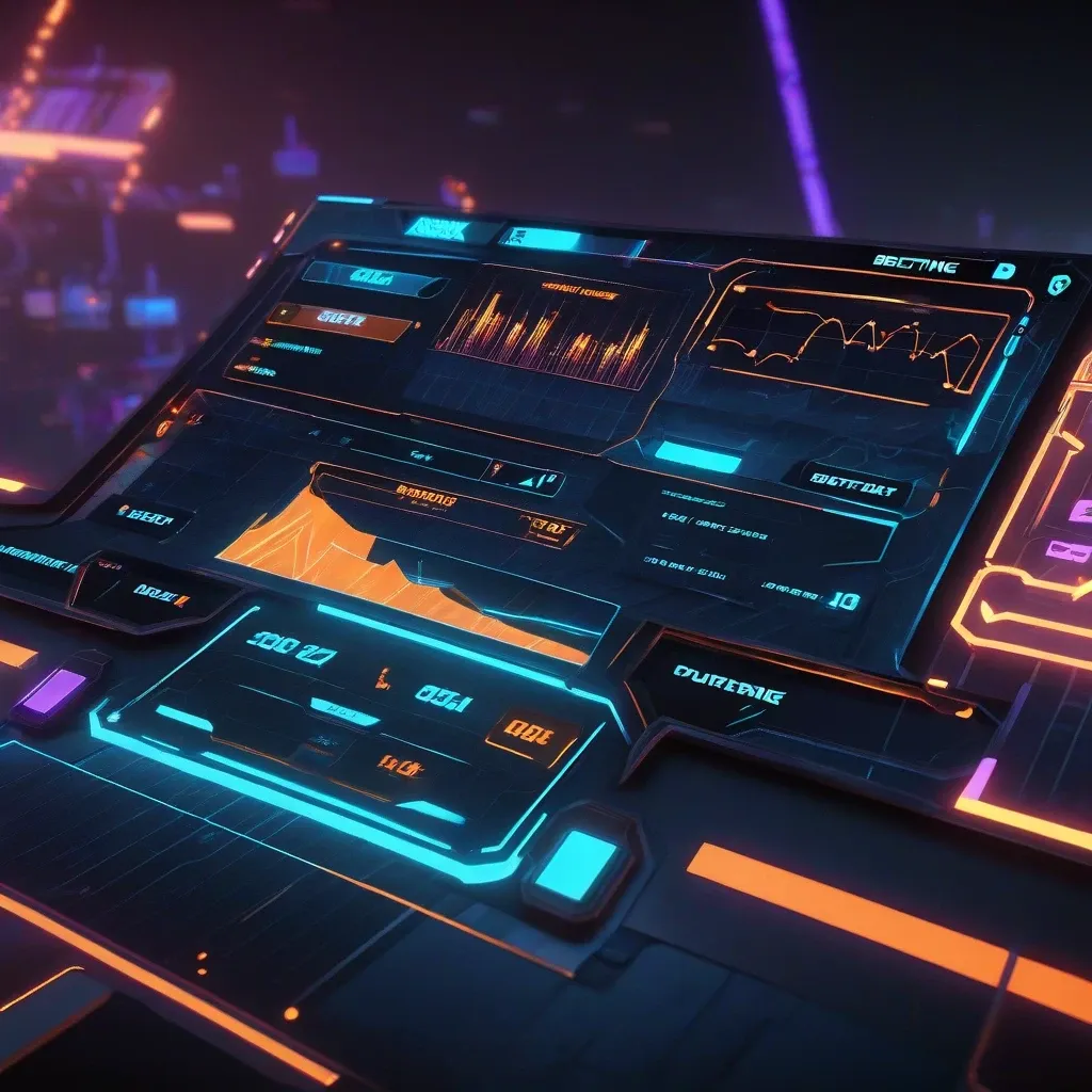 Futuristic Betting Dashboard